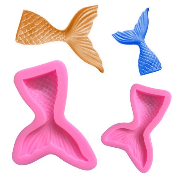Khuôn silicon 3D làm thạch làm bánh mẫu Đuôi Cá