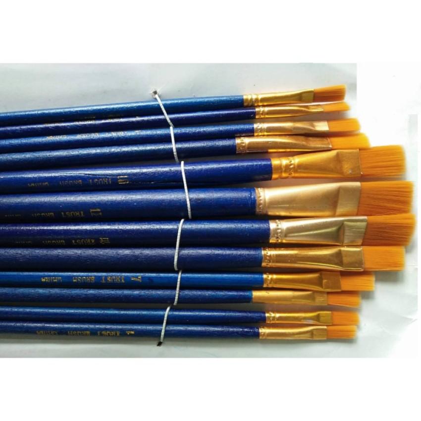 Bộ cọ vẽ 12 cây giá rẻ ( 1 vỉ màu xanh)