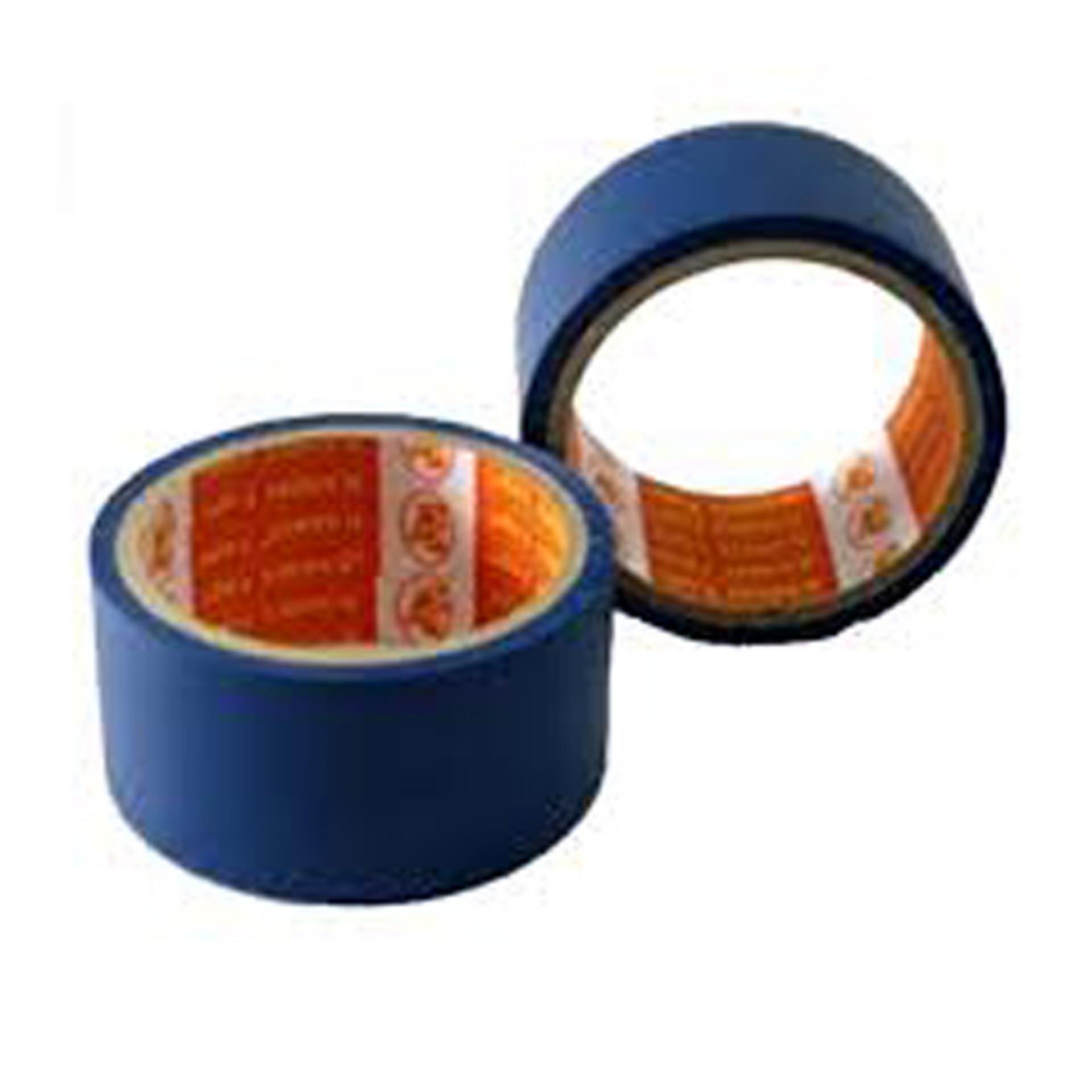 Lốc 6 cuộn băng keo simili 48mm (Loại tốt - màu xanh dương)