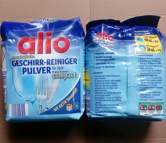 Bột rửa bát chén Alio 1.8kg dùng cho máy rửa chén ly cao cấp