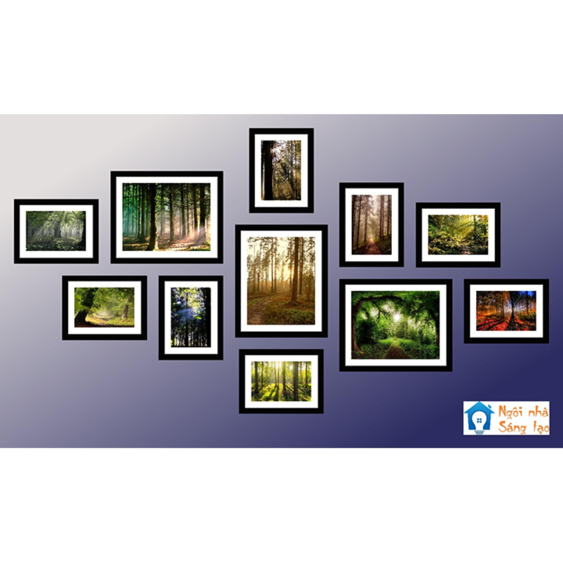 Bộ khung ảnh treo tường Forest - Có sẵn hình
