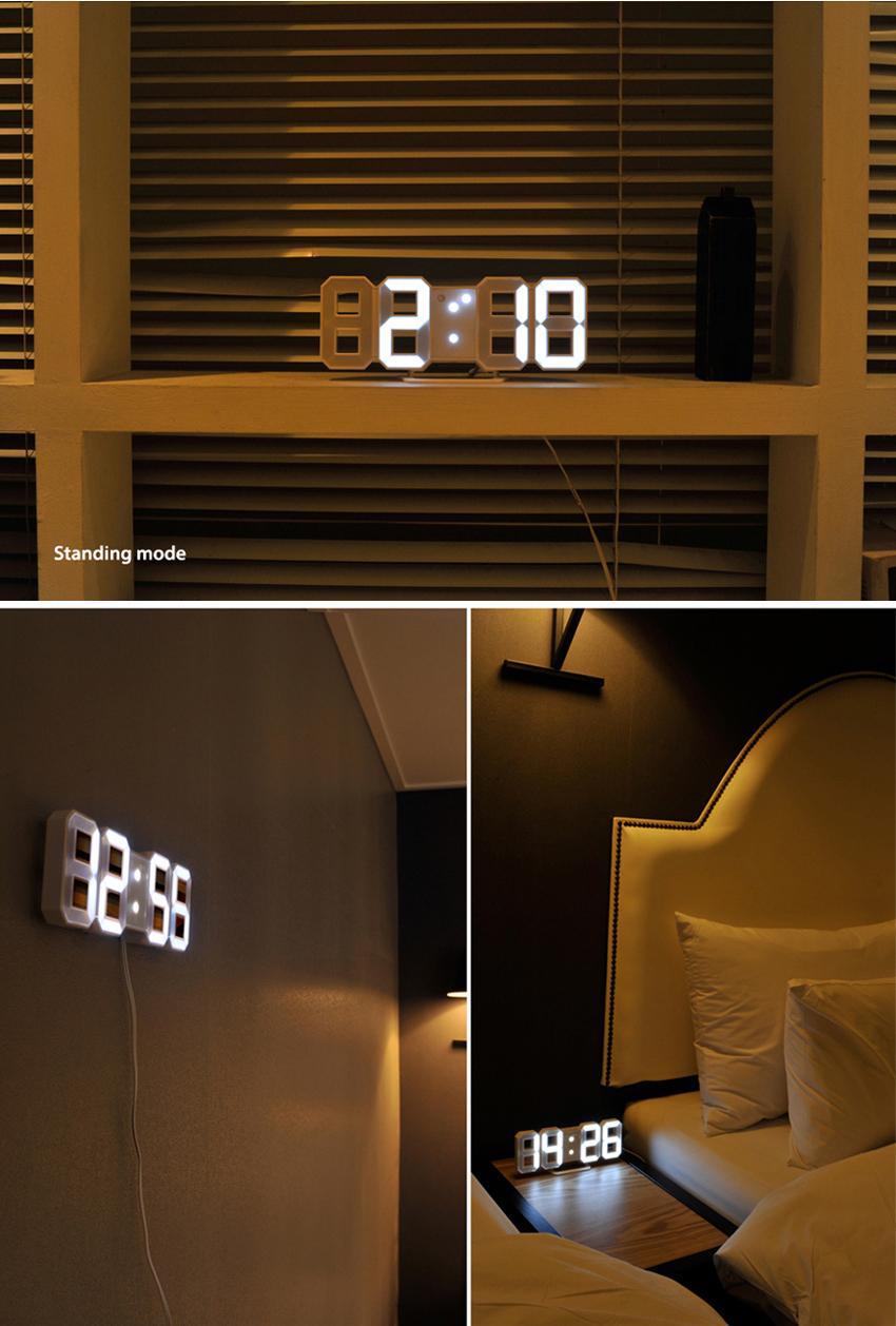 Đồng hồ LED 3D treo tường, để bàn cao cấp