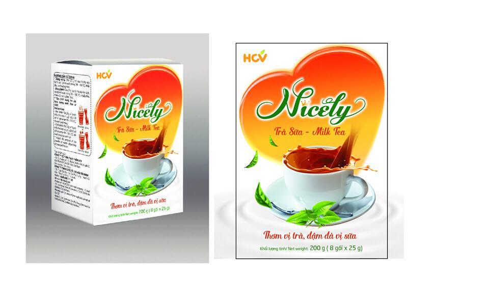 Trà sữa Nicely hộp giấy 200gr (8 gói x 25gr)