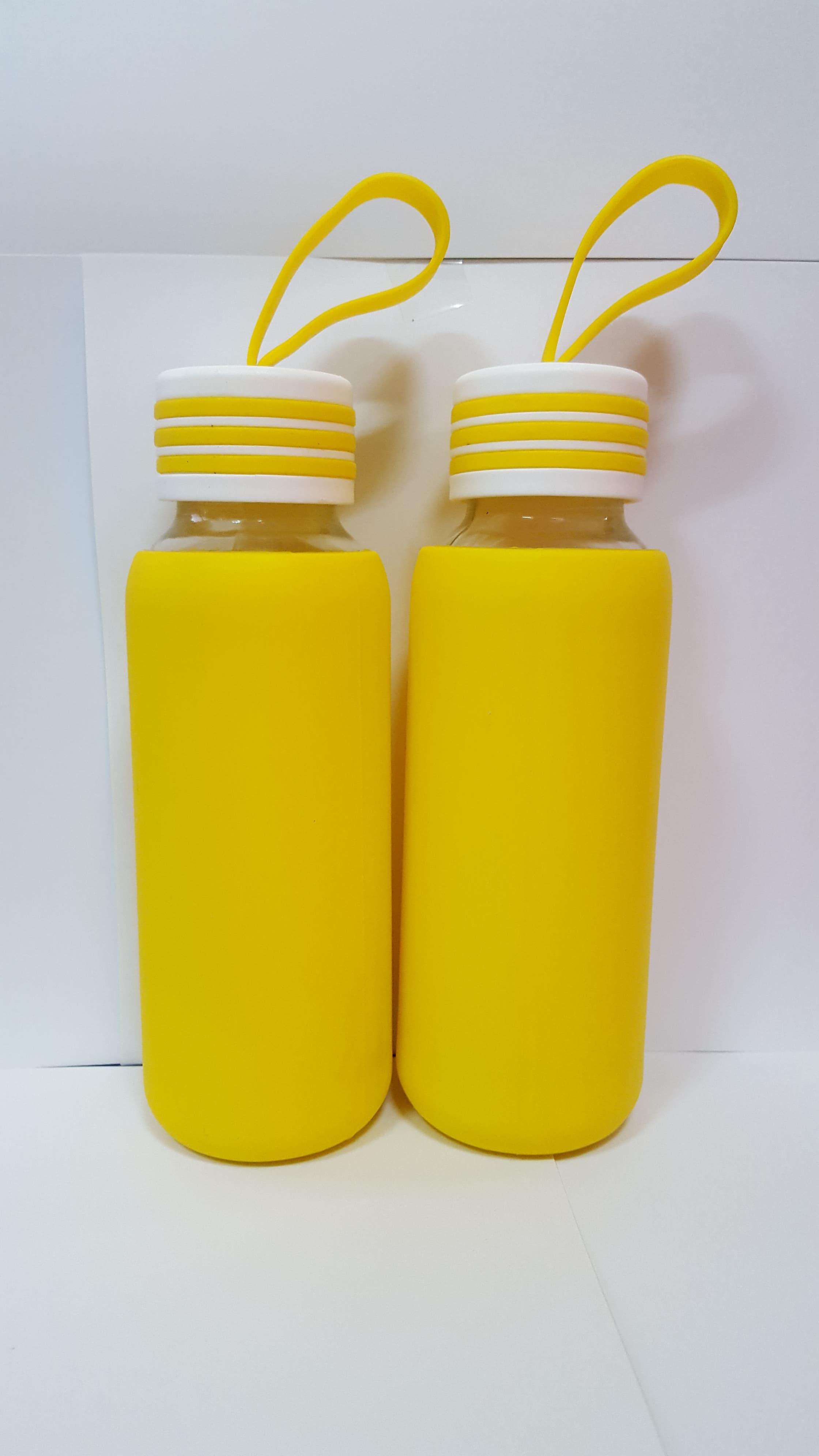 BÌNH THỦY TINH 300ML BỌC SILICON