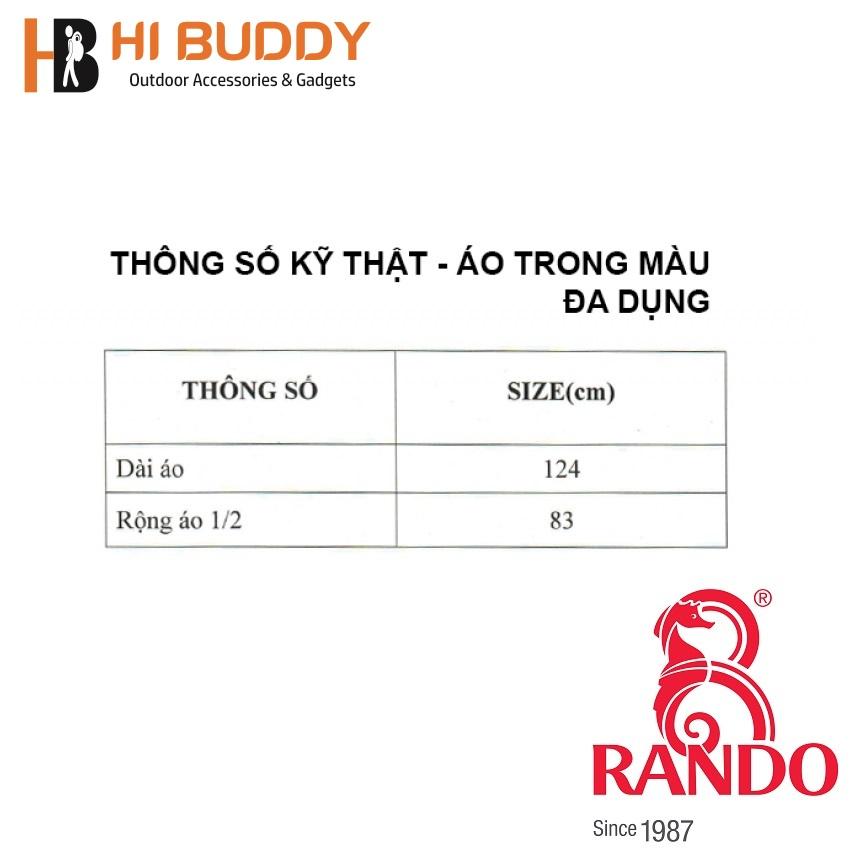 Áo mưa trong màu đa dụng APEC-17 Rando (Loại trơn)