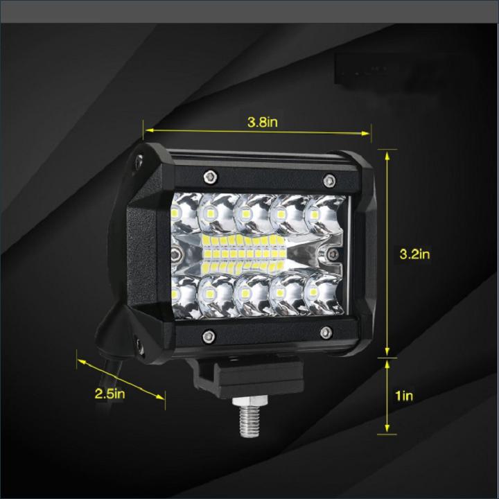 ĐÈN LED TRỢ SÁNG XE MÁY - Ô TÔ - 20LED 60W