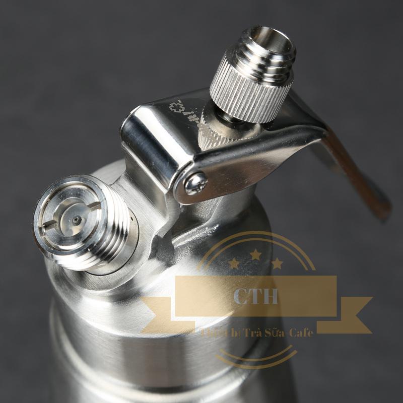 Bình xịt kem tươi Whip-it Inox 500ml (Bạc)