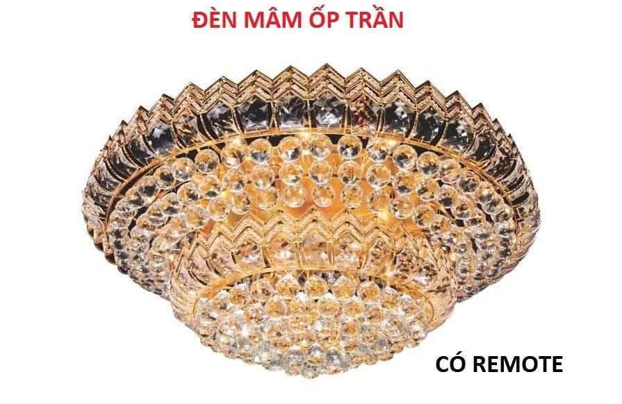 Đèn mâm trang trí ốp trần NC 90927B led (đèn đổi màu)