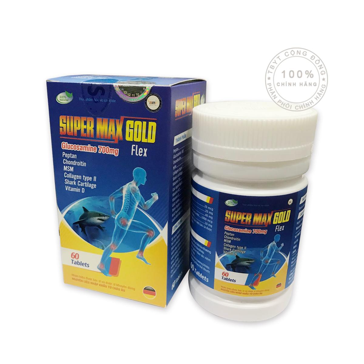 SUPER MAX GOLD Flex Hỗ trợ xương khớp(60 viên)(OEM)