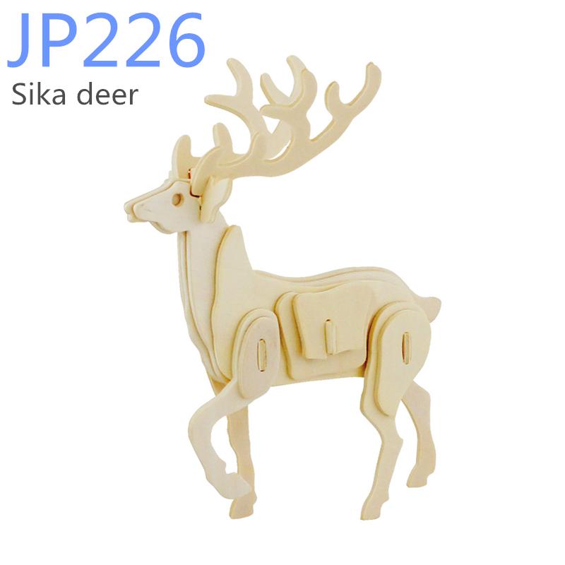 Đồ chơi lắp ráp gỗ 3D Mô hình Con Hươu Sika Deer Robotime