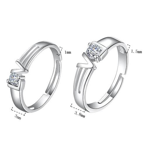 [HCM]Freeship Nhẫn cặp Love BHN27