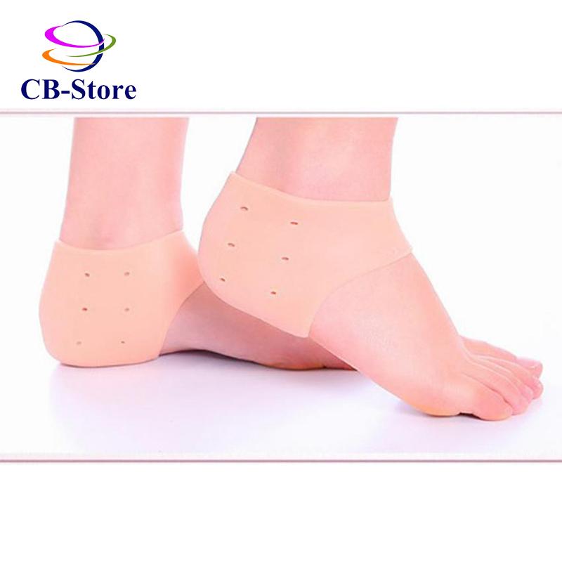 Bộ 3 Đôi Vớ Silicon Bảo Vệ Chống Nứt Gót Chân (Màu Be)