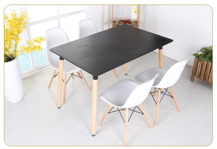 Kachi – Bàn chữ nhật Eames FT-70 (BE4) màu đen