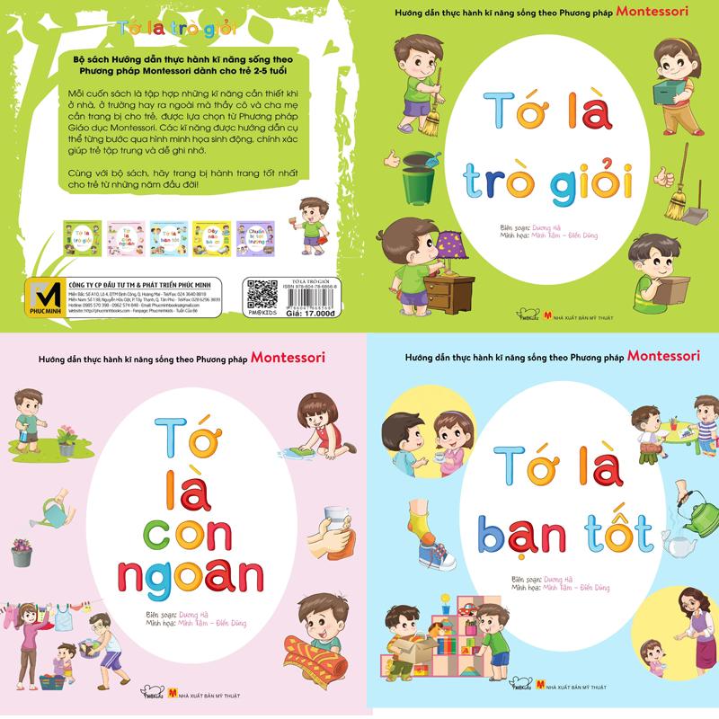 Combo 3 sách kỹ năng sống phương pháp Montessori Bé ngoan, giỏi, tốt