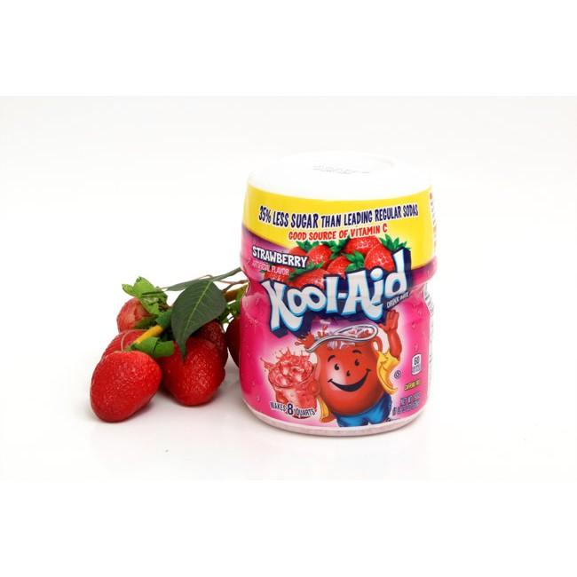 Bột Pha Nước Trái Cây Kool Aid Vị Dâu 538g