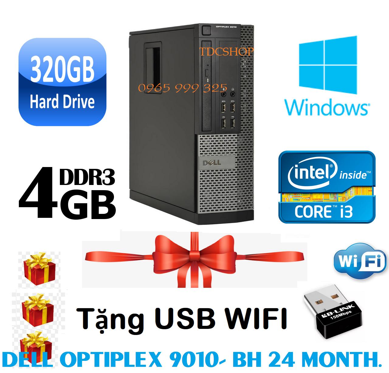 Máy tính để bàn DELL Otiplex 9010 ( Chip core i3 3220, Ram 4gb, ổ cứng 320gb ) Tặng usb wifi, Bảo hành 1 đổi 1 trong 24 tháng