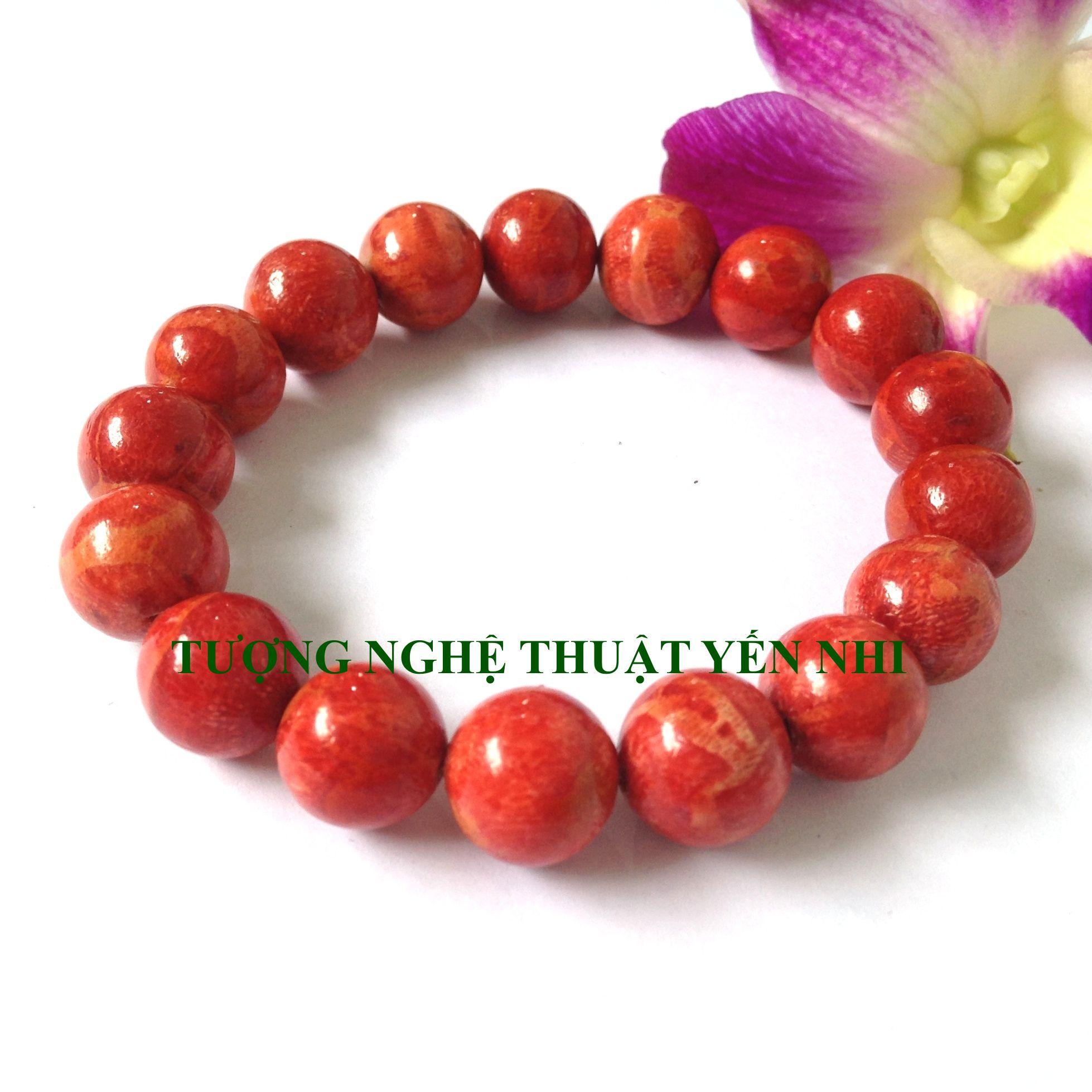 Vòng tay  San Hô Đỏ quý hiếm 12ly (100% tự nhiên)