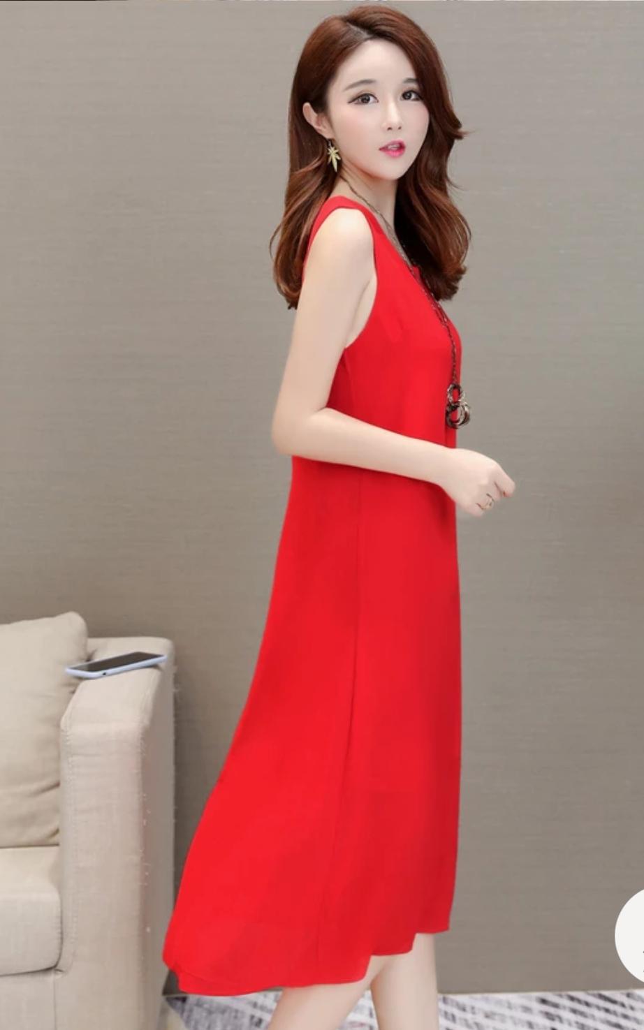[HCM]DOMITHOITRANG  Đầm bầu mùa hè váy bầu thời trang Hàn Quốc