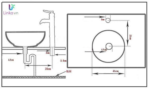 Chậu rửa lavabo gốm sứ nghệ thuật LAV0034 – Sắc trắng vintage sang trọng