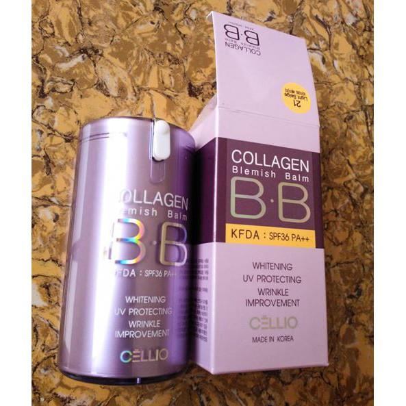 Kem nền Cellio Collagen Blemish Balm BB SPF 40 PA+++