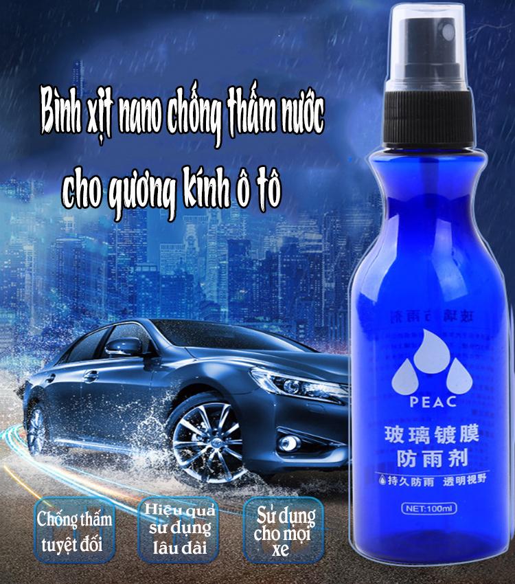 Bình xịt chống thấm cho kính ô tô