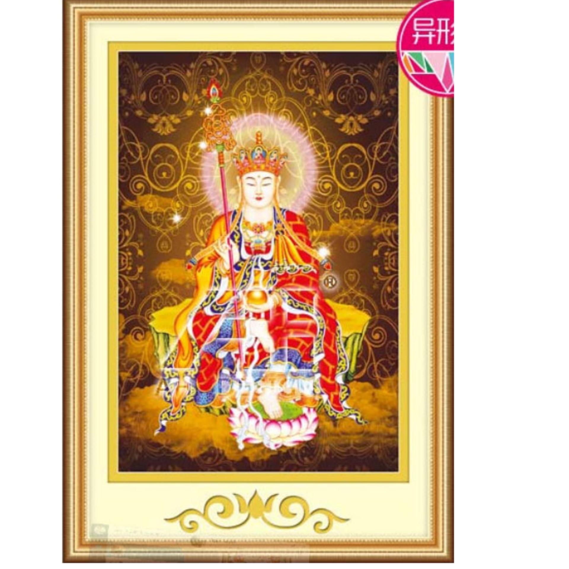 Tranh ĐÍNH ĐÁ 77527 ĐỊA TẠNG VƯƠNG BỒ TÁT- Ngocthinhshop