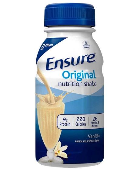 Thùng 30 chai sữa nước Ensure Vani 237ml (Date 4.2025)