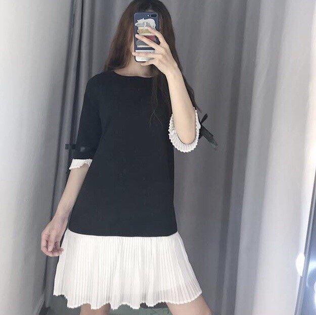 [HCM]Đầm đen dập li (có hình thật nhà Bo)