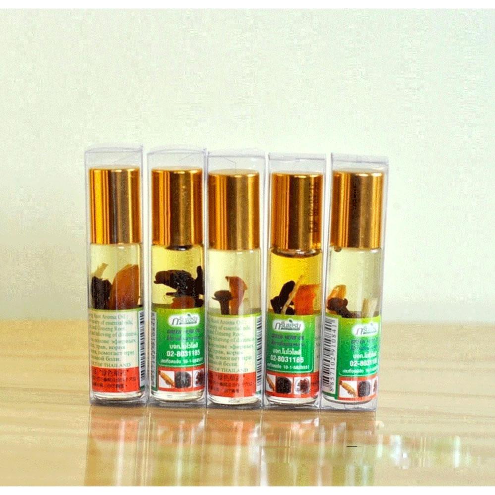 Combo 4 chai Dầu gió thảo dược Green Herb oil Thailand 8ml