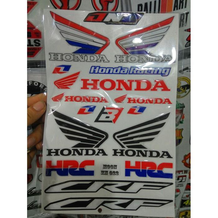 Bộ tem nổi Honda Racing boy