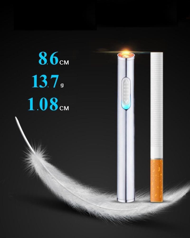 Bật Lửa Sạc Pin Hình Dáng Điếu Thuốc Tiện Dụng (Vàng Đồng)