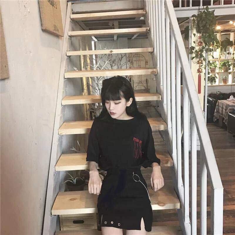 CHÂN VÁY NỮ PHỐI DÂY KHOEN CVPK7666