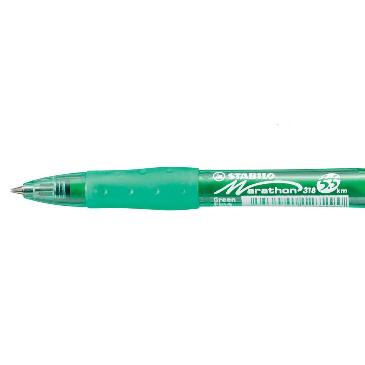 Bút bi STABILO Marathon BP318F (Xanh biển, Đen, Đỏ, Hồng, Xanh lá, Tím)