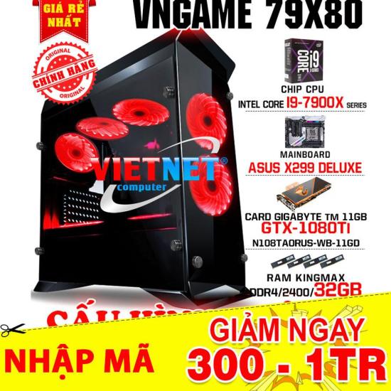 Hcmmáy tính siêu khủng vngame 79x80 cpu special gaming i9 7900x series - ảnh sản phẩm 1