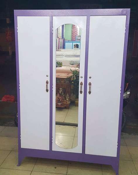 Tủ sắt đựng quần áo cửa ngang 1m2 cao 1m8 màu tím