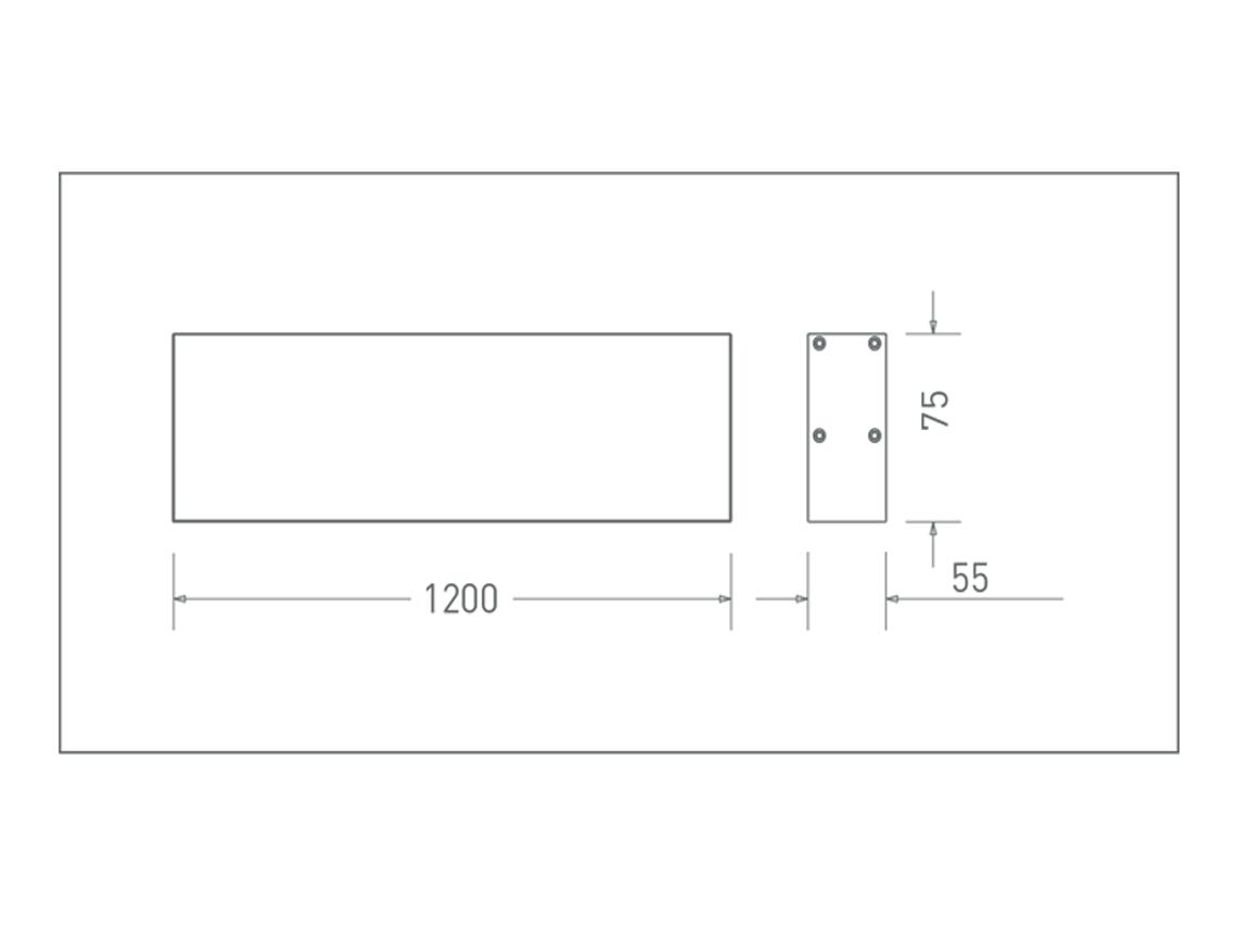 Đèn LED Thanh Treo (1200x55x73) MLL422-036WS658LB6/MLL422-036WS408LB6/MLL422-036WS278LB6