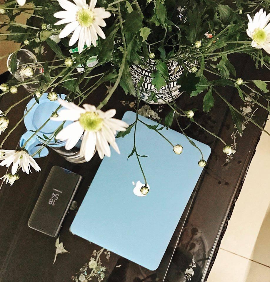 Combo ốp + phủ phím xanh Pastel cho Macbook 13 Air