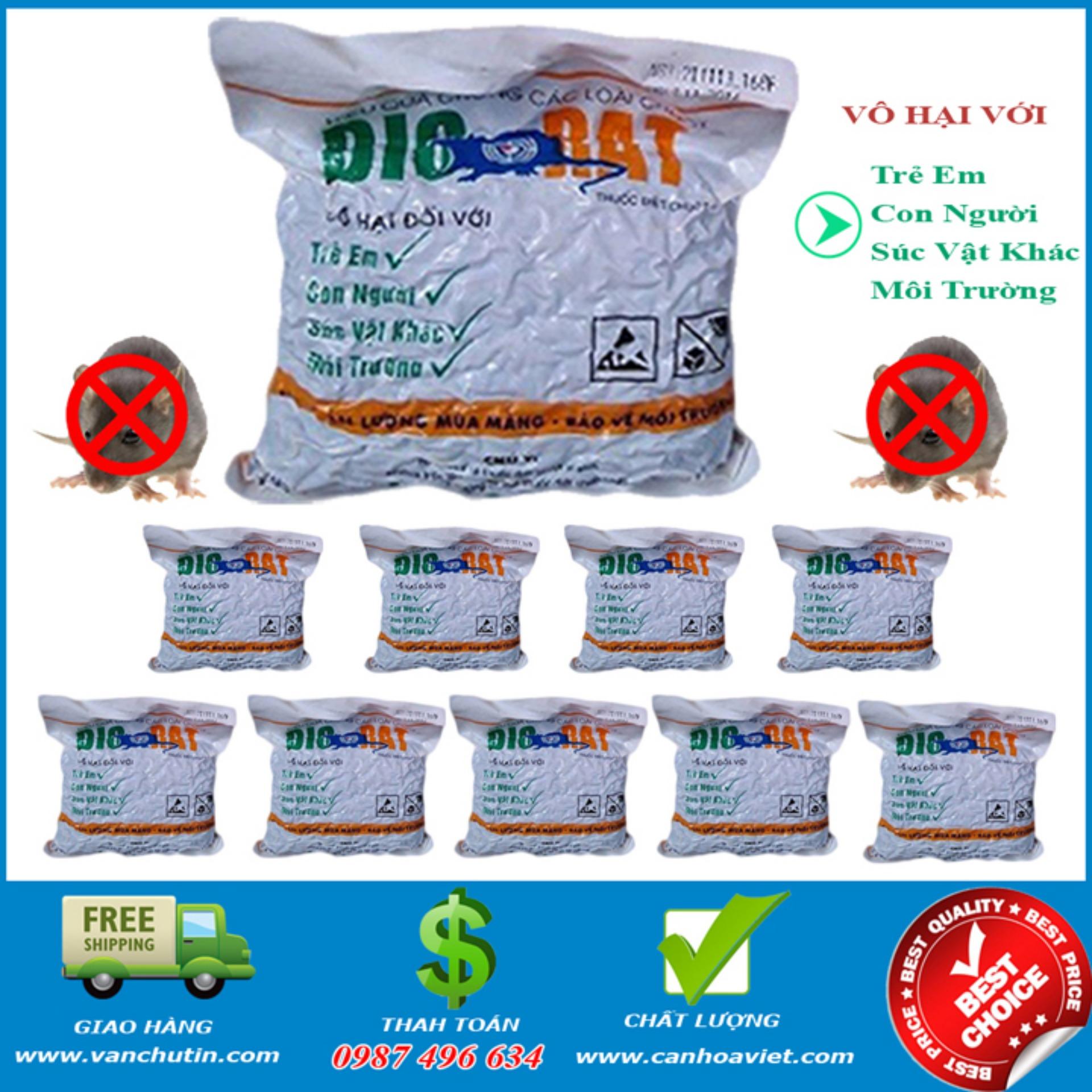 Combo 10 Gói Thuốc Diệt Chuột Biorat