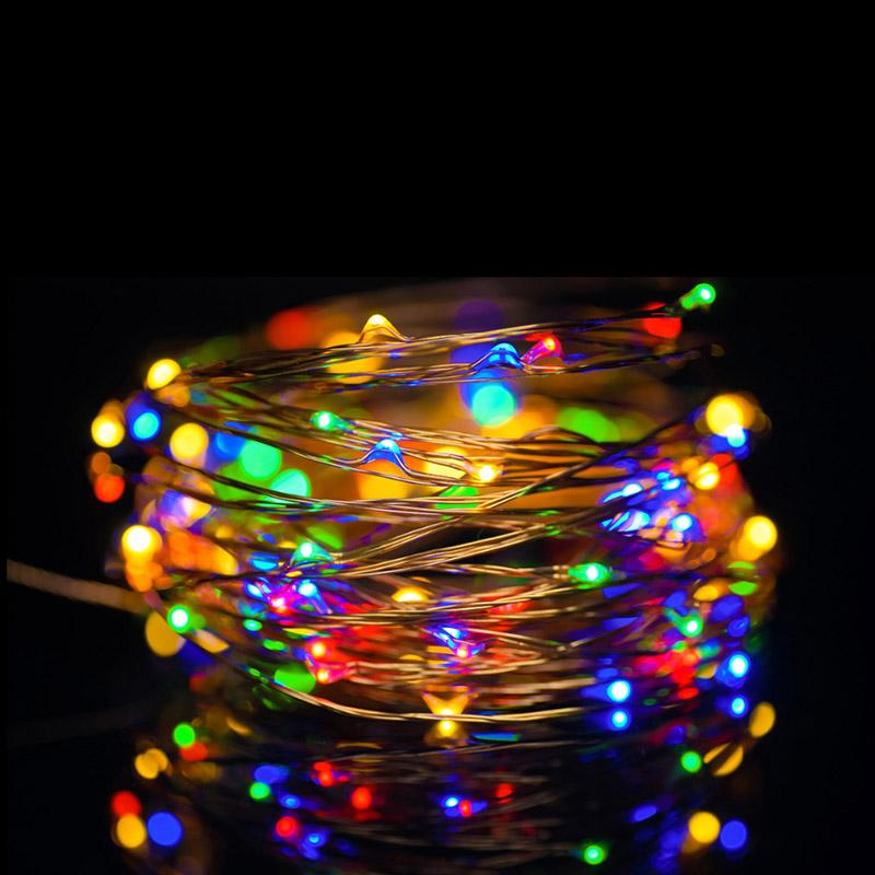 Led fairy lights - đèn đom đóm 10m - rgb
