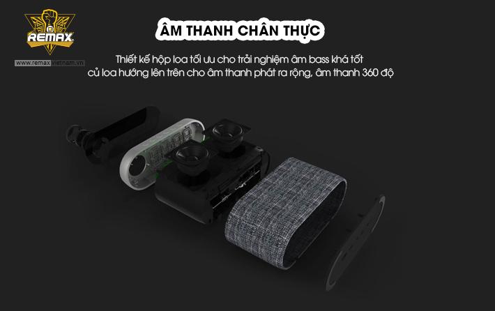 Loa Bluetooth kiêm đồng hồ báo thức Remax RB-M26