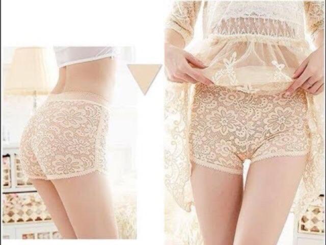 Quần đùi ren mặc trong váy 2 lớp