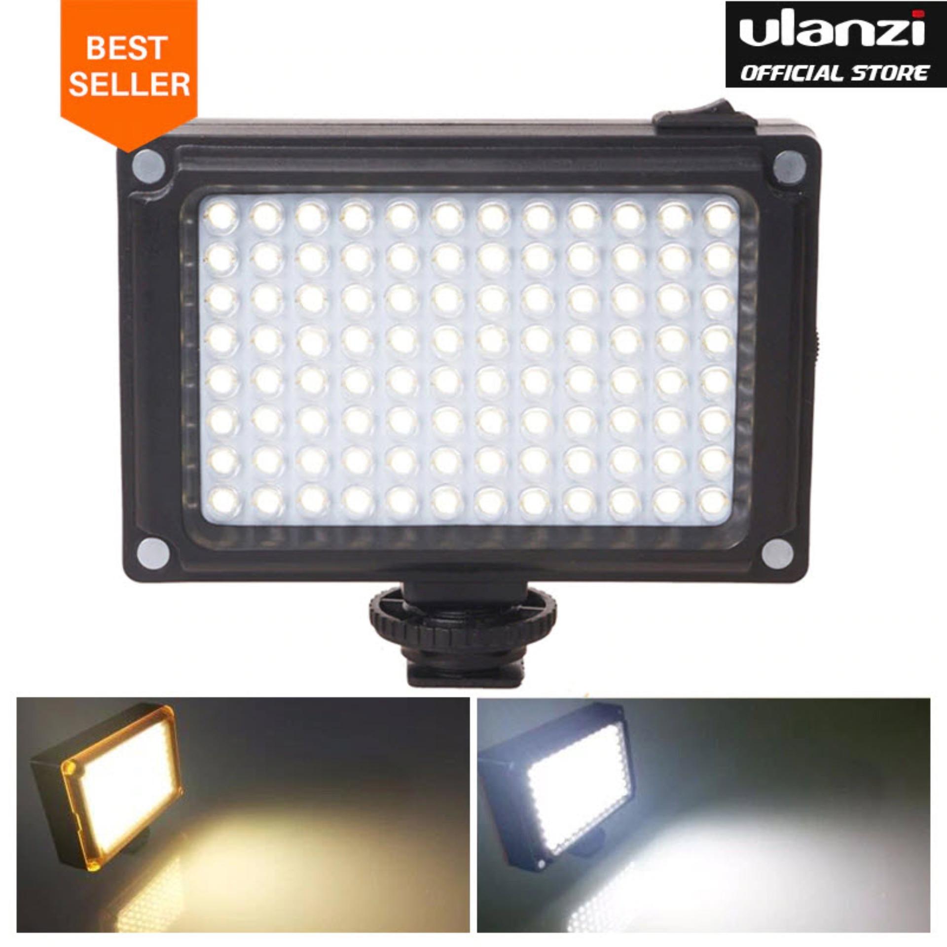 Ulanzi 96 led phone video light photo lighting on camera hot shoe led lamp for iphonex 8 camcorder canon/nikon dslr live stream