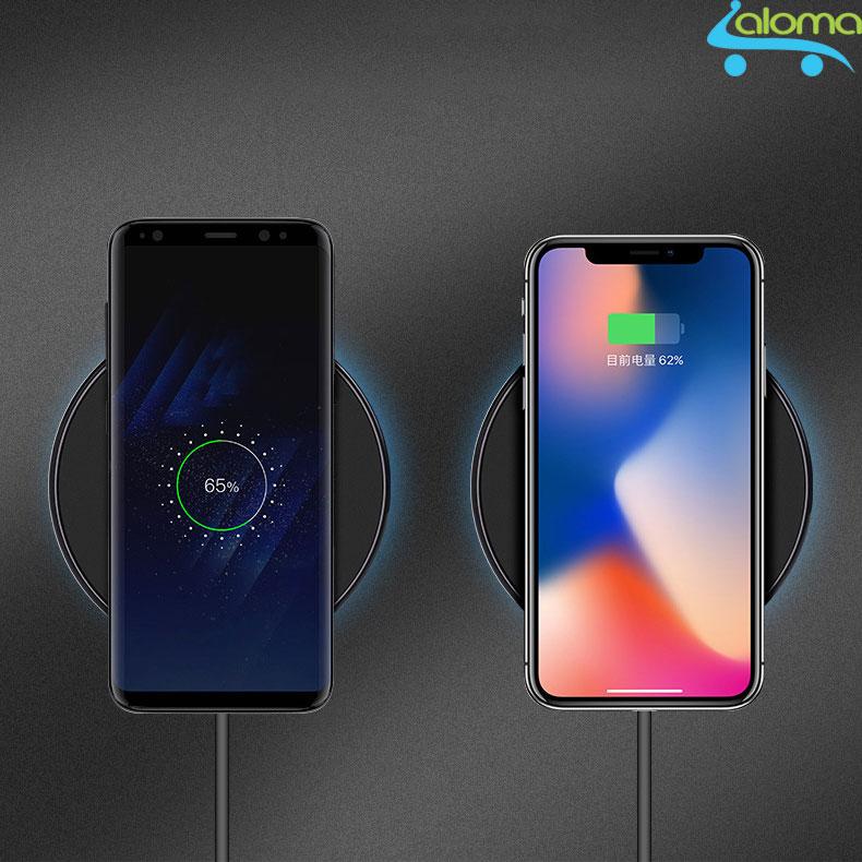 Sạc không dây chuẩn qi tốc độ 2a hoco cw6 cho iphone 8 8plus iphone x samsung s8 s9 note 8