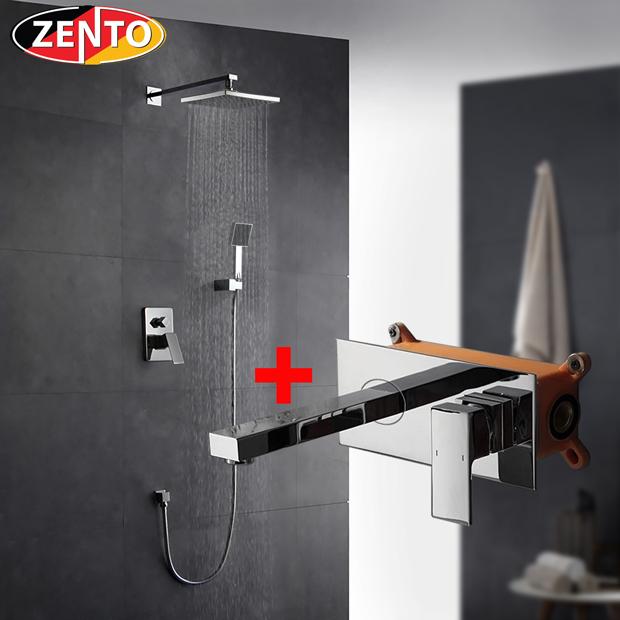 CẶP ĐÔI SEN TẮM VÀ VÒI LAVABO ÂM TƯỜNG KM668