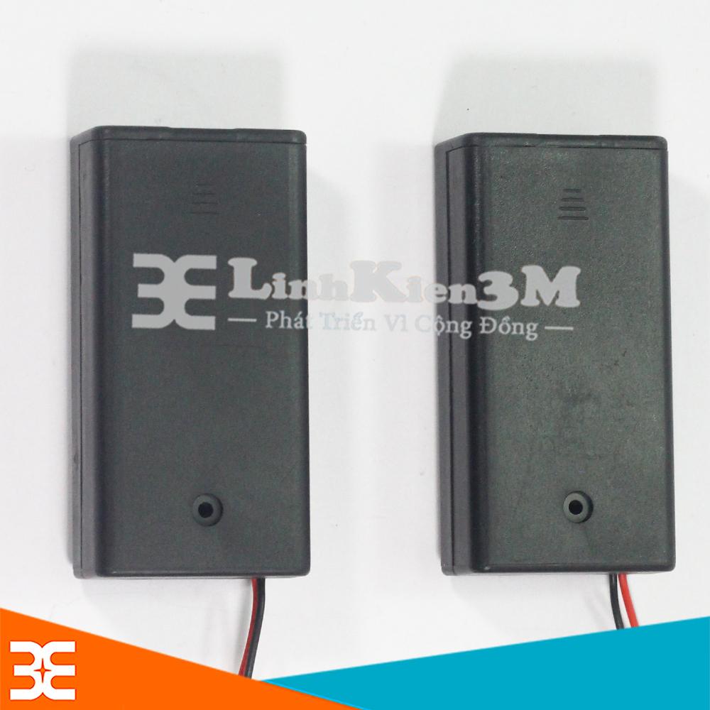 Bộ 2 Đế Pin AA Có Nắp ( Đấu Nối Tiếp ) 2 Pin