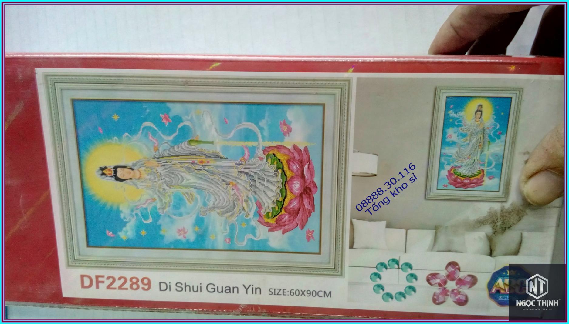 Tranh đính đá mẹ quan âm DF2289