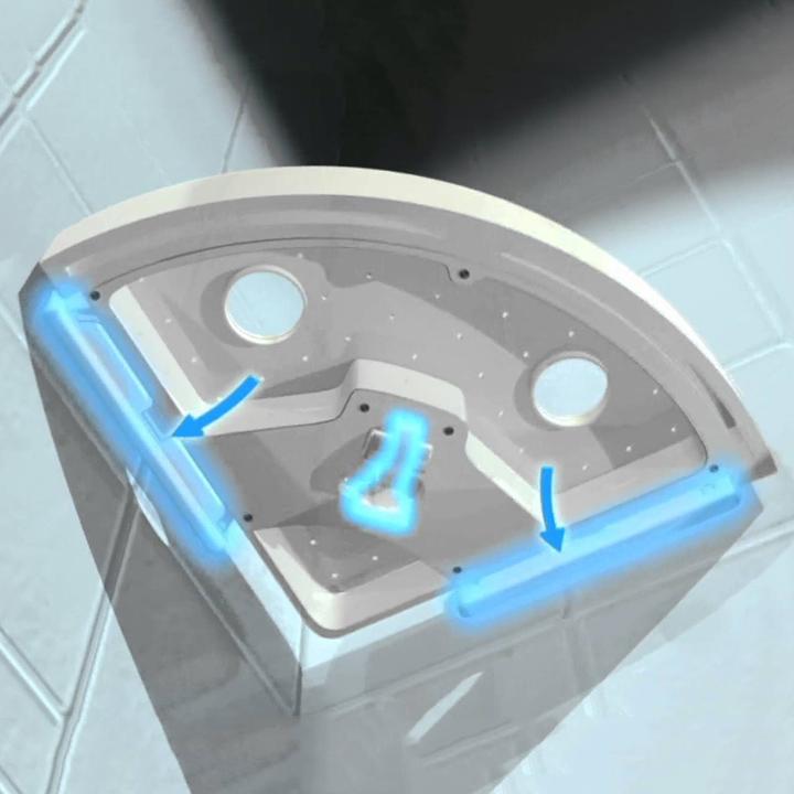 Kệ góc dùng cho nhà tắm - Sử dụng công nghệ cố định lực đẩy áp suất