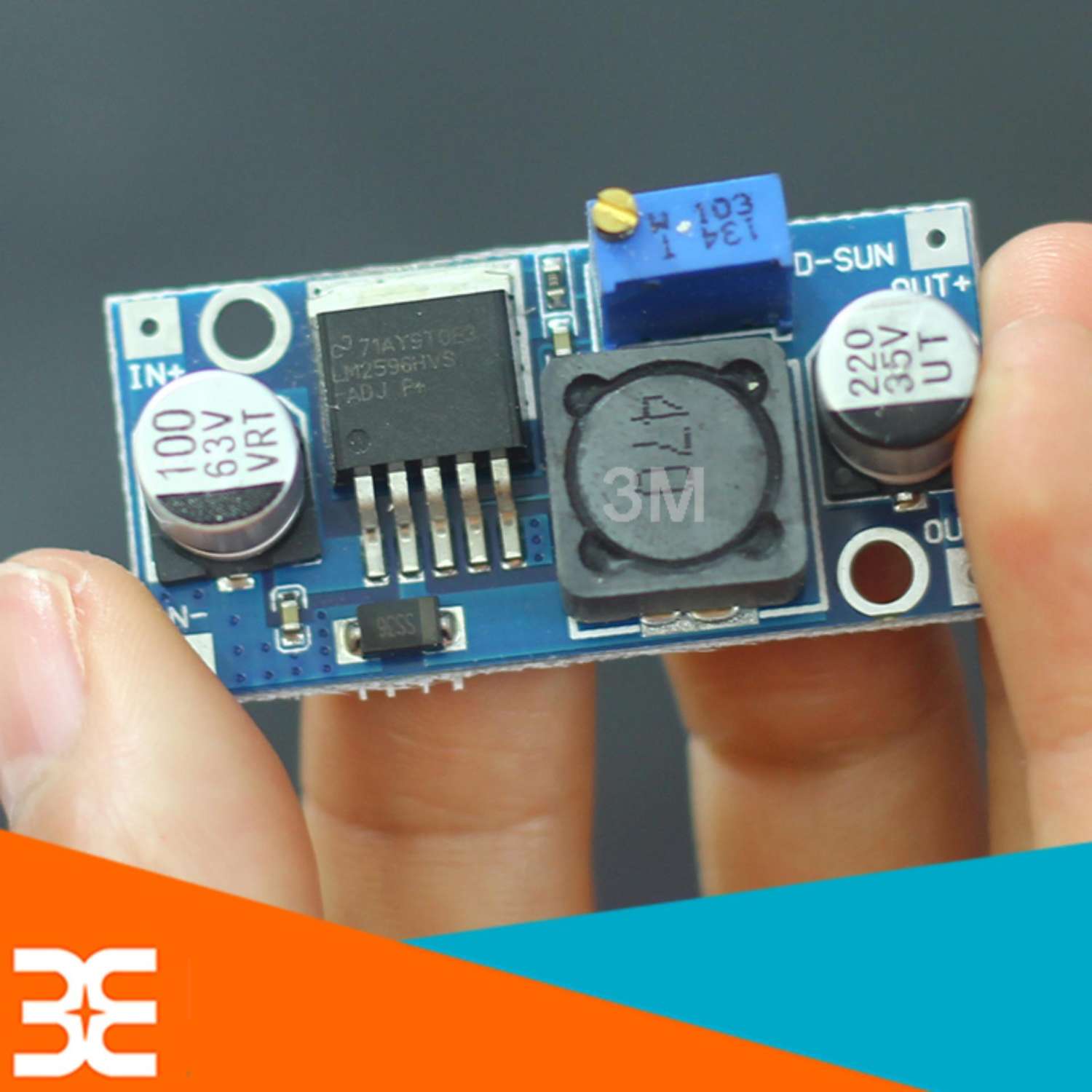 Mạch hạ áp Buck DC-DC LM2596 3A ( Vào 4-35VDC - Ra 1-30VDC )