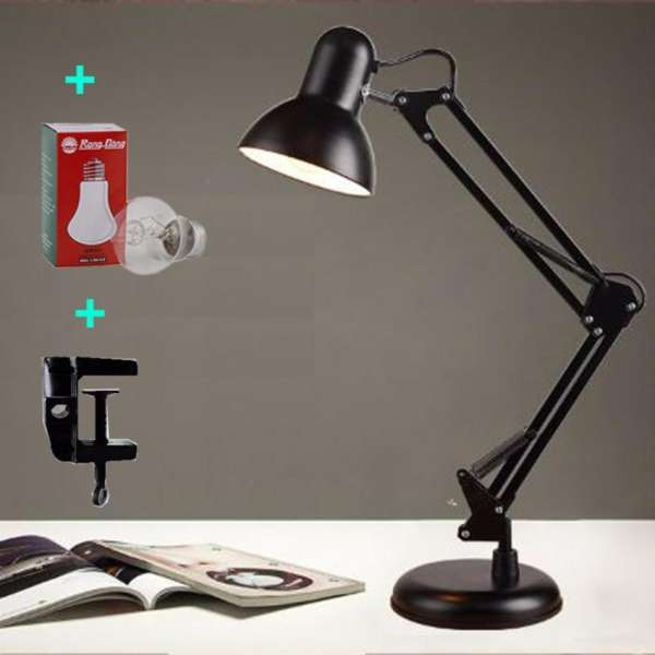 Đèn bàn pixar có đế tự đứng , đèn để bàn, đèn học chống cận kèm bóng và kẹp - DPX03
