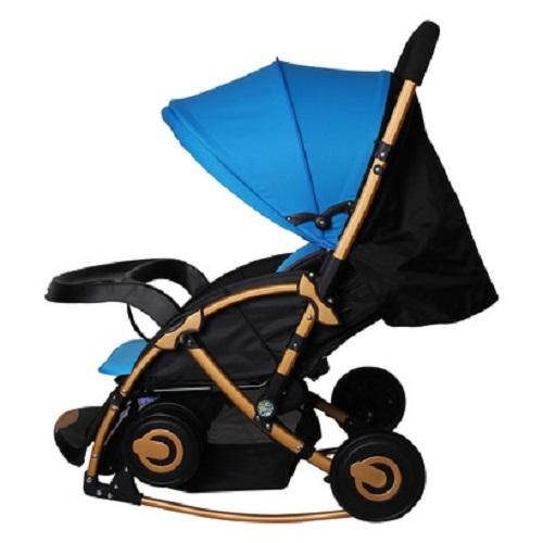 Xe đẩy bập bênh 2 chiều cho trẻ em Baobaohao C3 (Đen phối xanh)